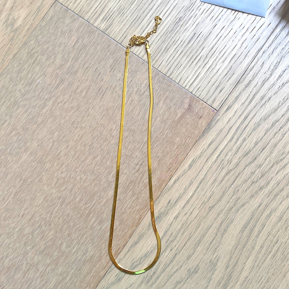 NWT Gorjana 16” 18k Gold Snake Chain via Revolve